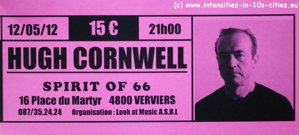 Hugh_Cornwell_tix_12-05-2012.JPG, mai 2012 Hugh_Cornwell_tix_12-05-2012.JPG